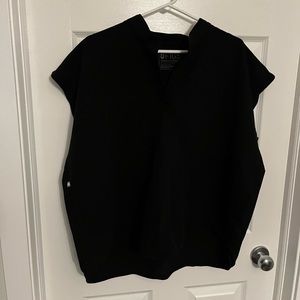 Figs rafaela oversized scrub top XL in black